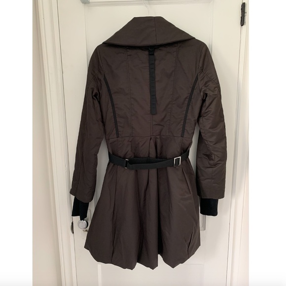 Full Circle long brown nylon coat - size S - Picture 3 of 3